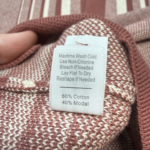 Marine Layer Ethan Sweater Button Down Withered Stripe Knit Polo Men's Large NEW - Picture 4 of 8